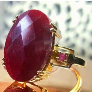 10.24 CTW Natural  Ruby Ring Size 7